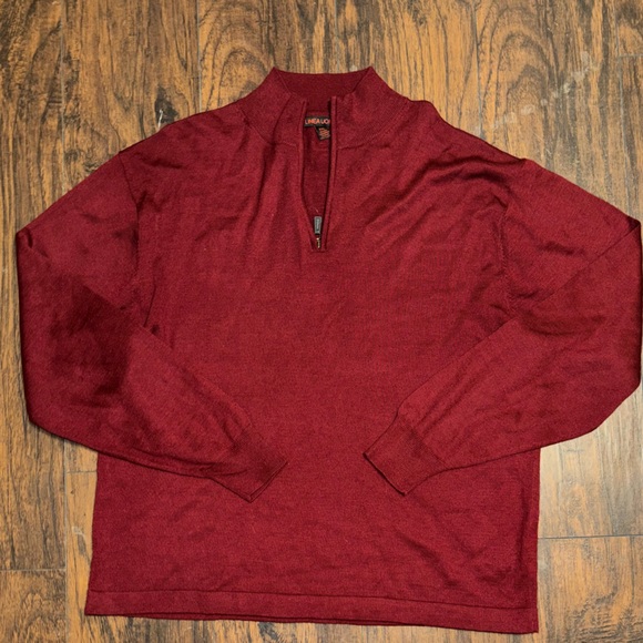 !! 3 pc bundle DEAL !! super soft LINEA UOMO brown, red, white SWEATERS size XXL - Picture 11 of 12